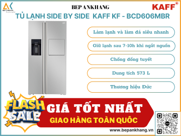 Tủ lạnh Side By Side Kaff KF - BCD606MBR - Thương hiệu Đức
